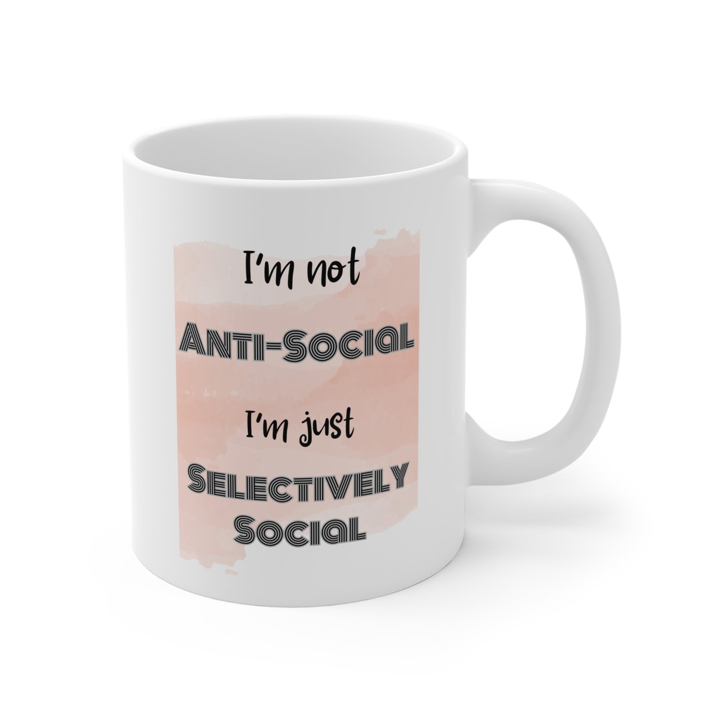 Mug - Anti-social - (11oz/0.33l)