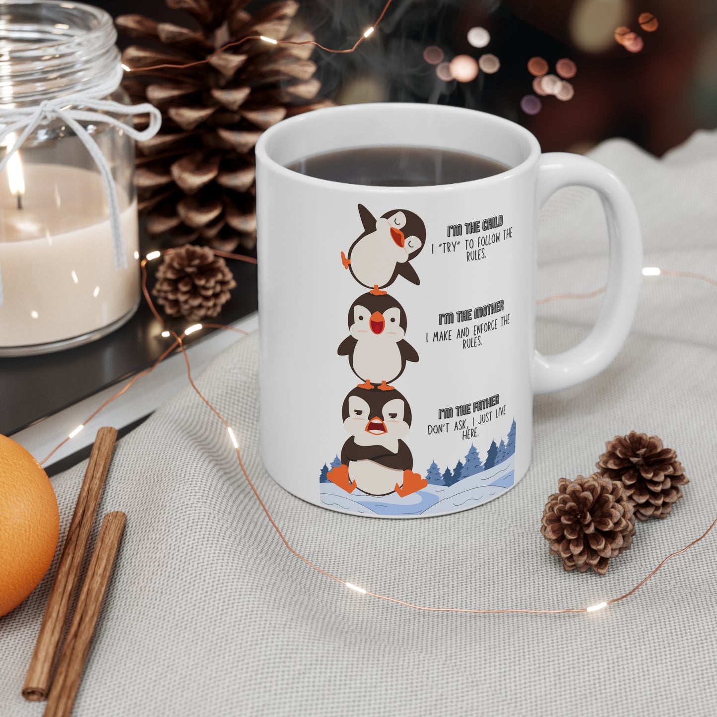 Mug - Penguin Family (11oz/0.33l)