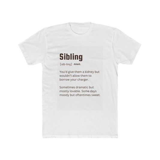 Unisex Cotton Crew Tee - Sibling