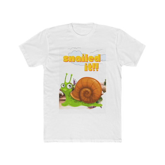 Unisex Cotton Crew Tee - Snailed It