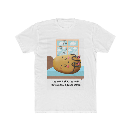 Unisex Cotton Crew Tee - I'm not lazy