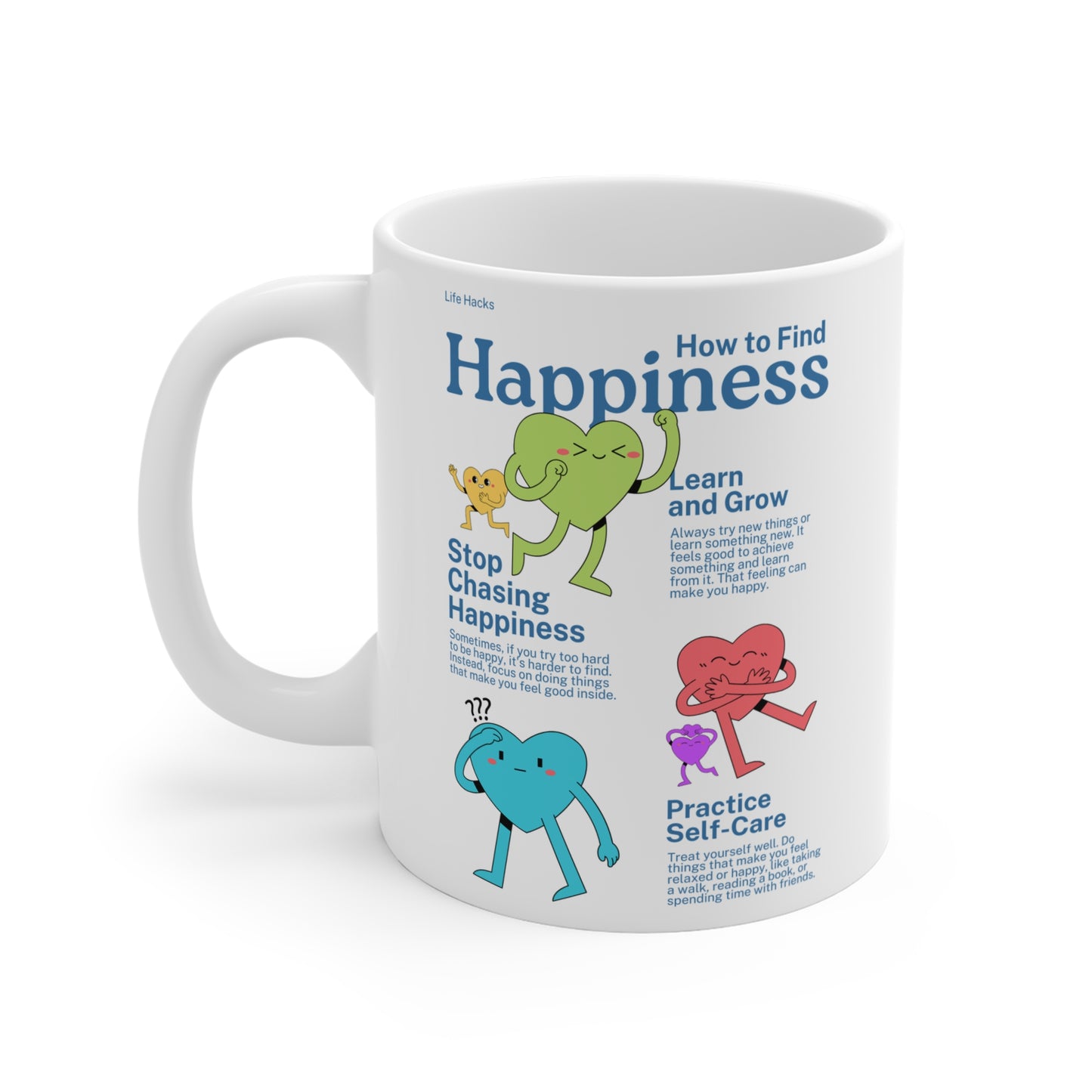 Mug - How to find happiness (11oz/0.33l)