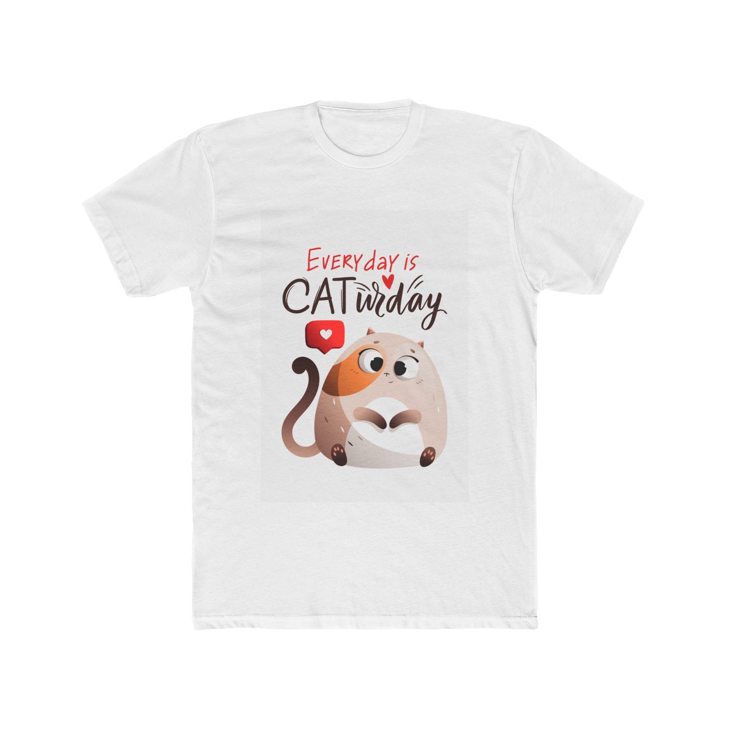 Unisex Cotton Crew Tee - Everyday is Caturday