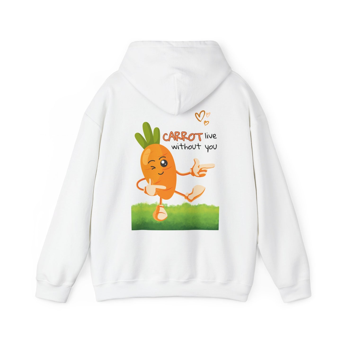 Unisex Heavy Blend™ Hooded Sweatshirt - Carrot live without you